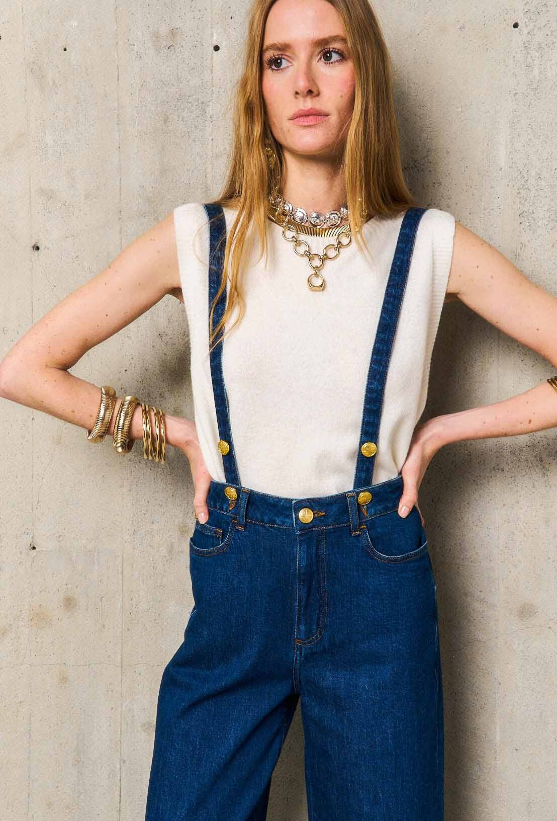 PANTALON BRETELLES MOIRA