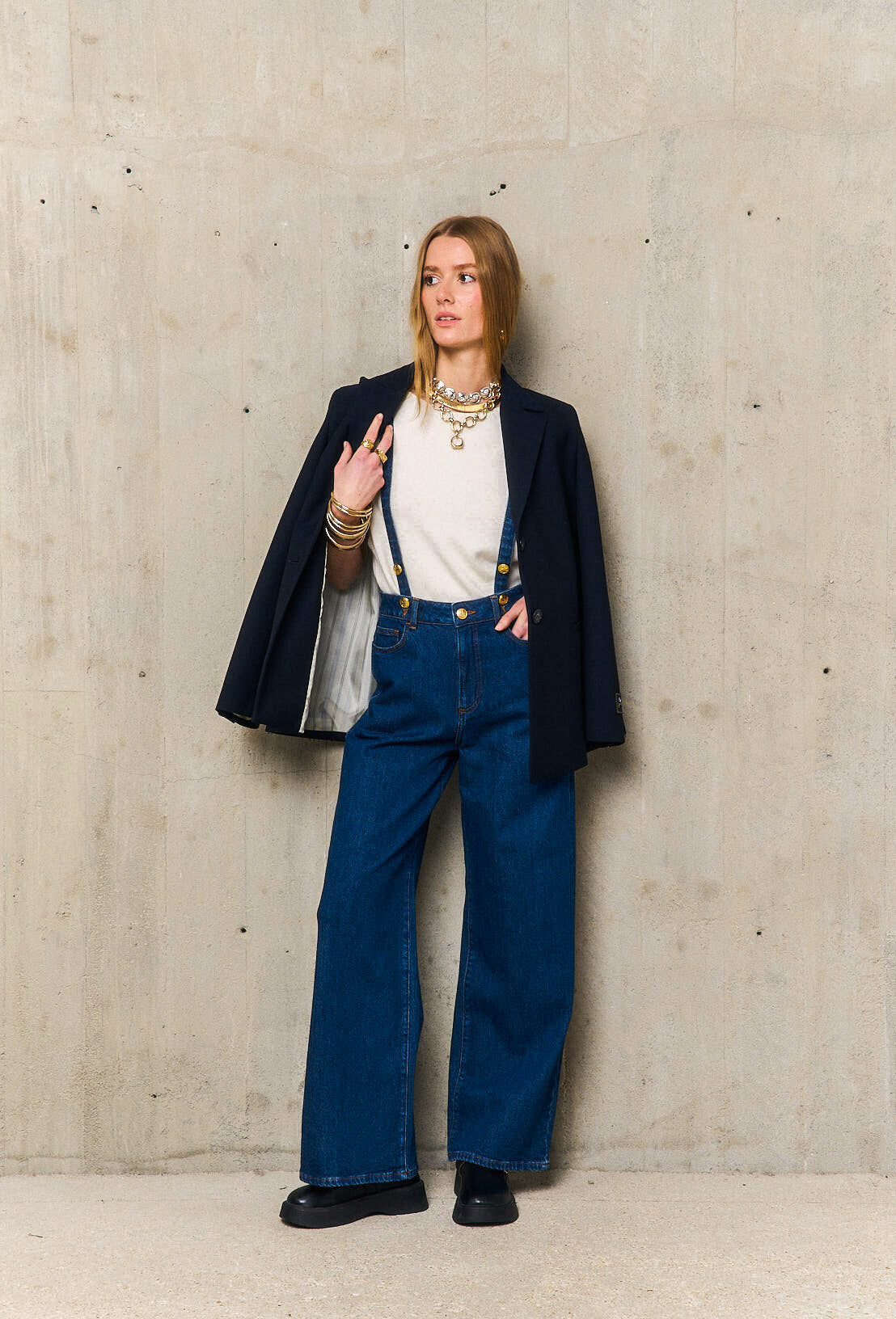 PANTALON BRETELLES MOIRA