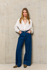PANTALON PLI PIQUE MOIRA