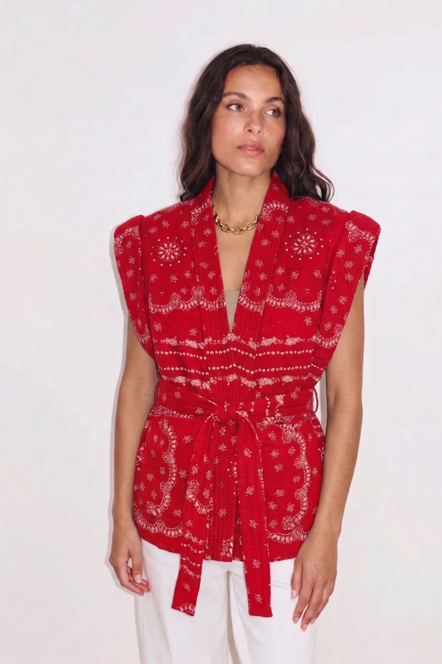 VESTE BANDANA ROUGE - EXCLU WEB