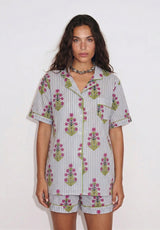 PYJAMA SHORT CLEA BLEU