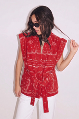 RED BANDANA JACKET - WEB EXCLUSIVE