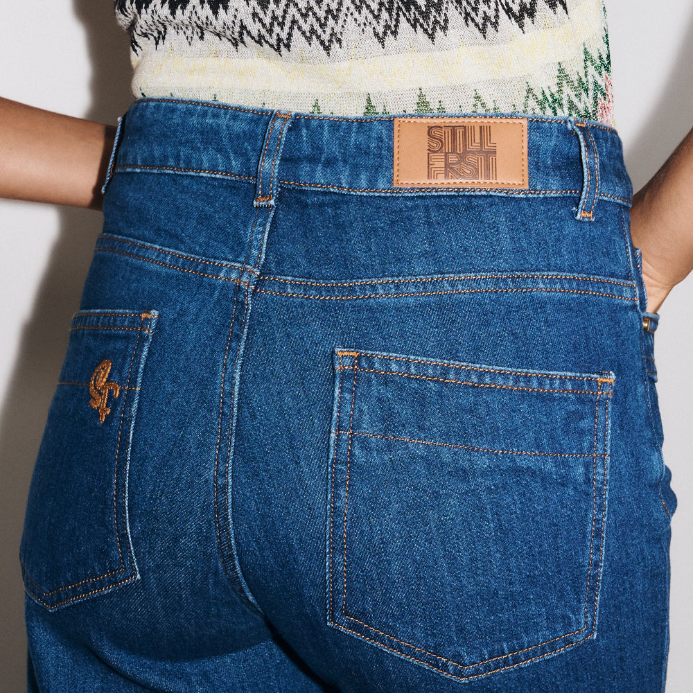Jean Express Stella Taille Basse - Délavé Foncé, Taille 0R, Occasion Très Bon état