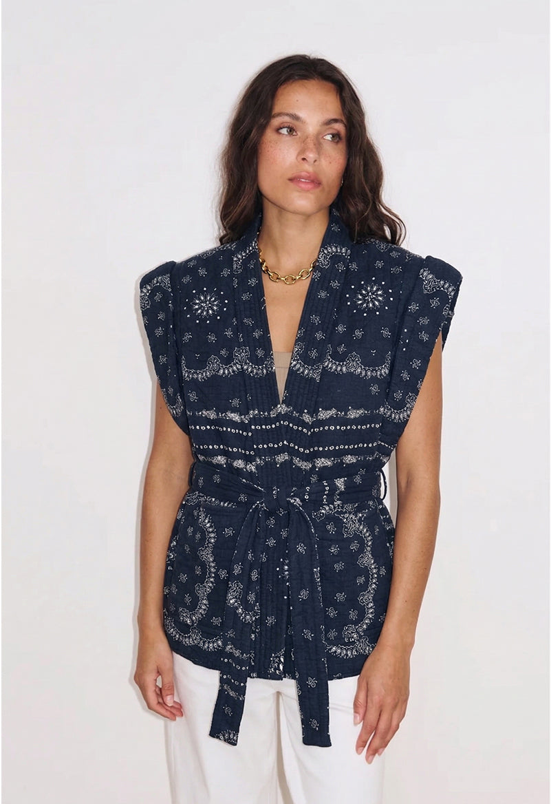 VESTE BANDANA NAVY