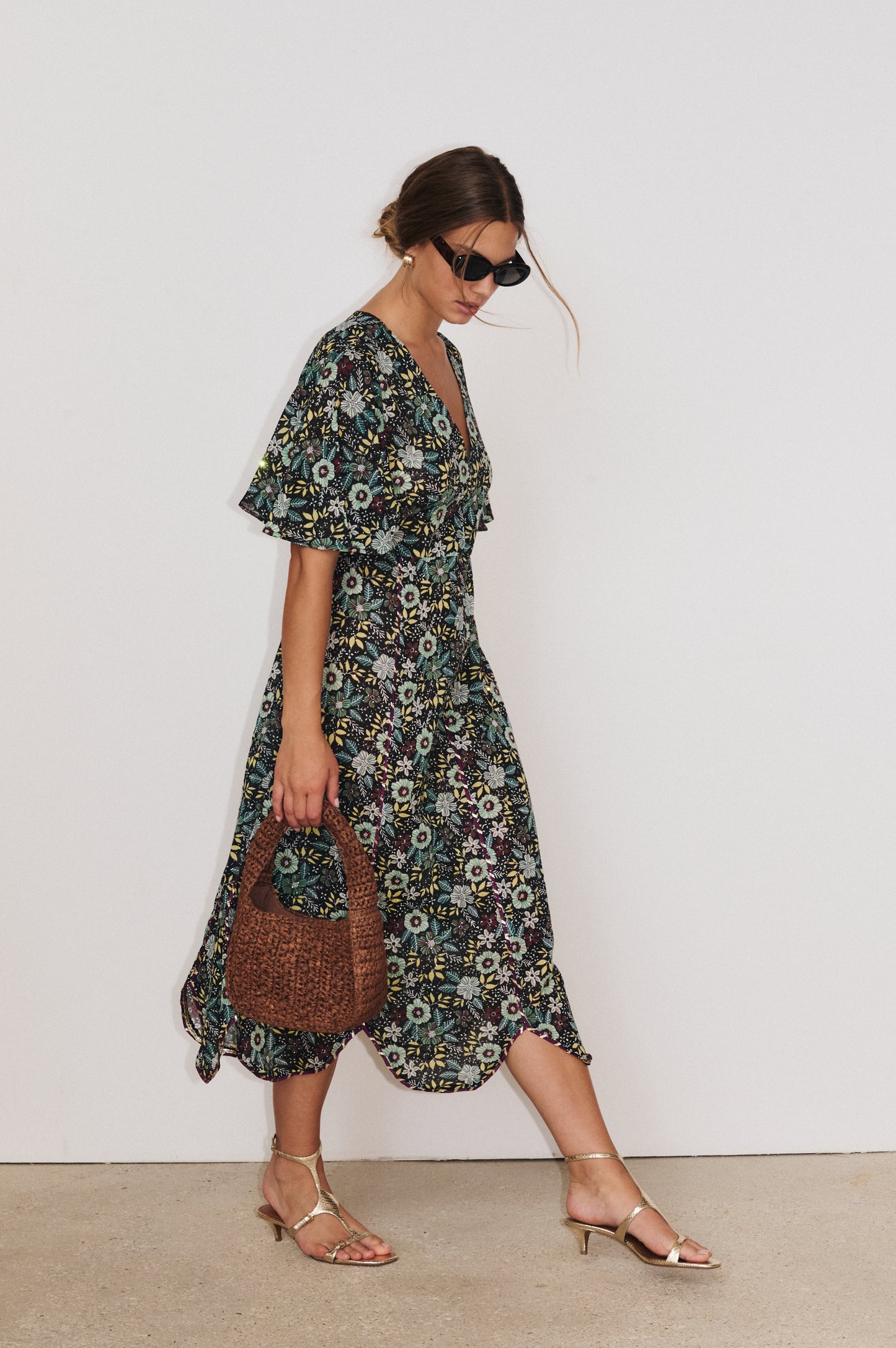 Robe Sunset multicolore Stella Forest en mouvement au style bohème raffiné