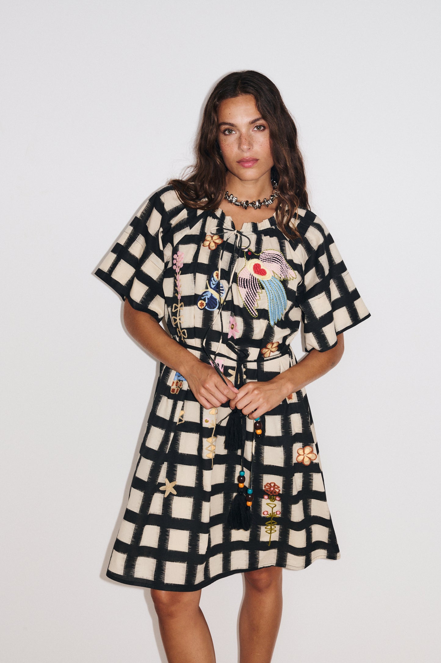 Robe Flora portée, style bohème chic estival